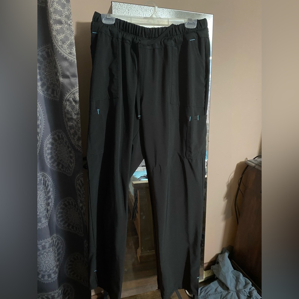 Scrub star black scrub pants